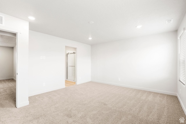 3141 W 3500 S Unit 113, West Haven, UT 84401 - interior space featuring light colored carpet, recessed lighting, baseboards, and visible vents