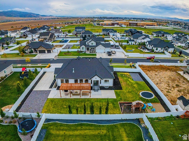 1521 E Thorpe Dr, Eagle Mountain, UT 84005 - bird's eye view featuring a residential view