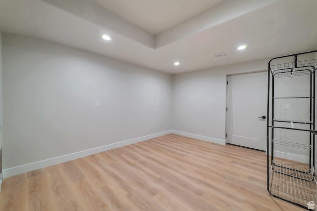 1521 E Thorpe Dr, Eagle Mountain, UT 84005 - empty room featuring recessed lighting, light wood-type flooring, and baseboards