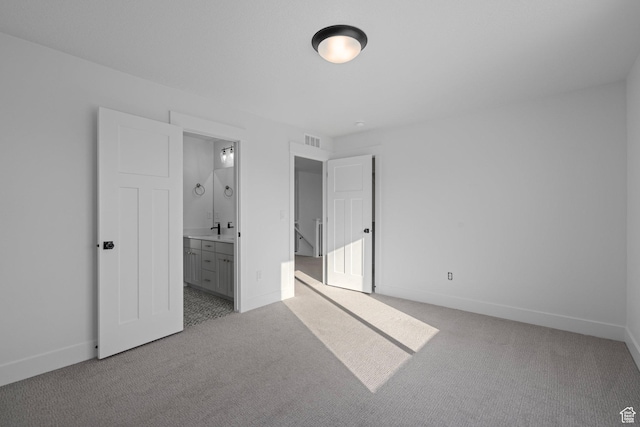 1504 S Lukas Ln, Saratoga Springs, UT 84045 - unfurnished bedroom featuring ensuite bath, sink, and carpet