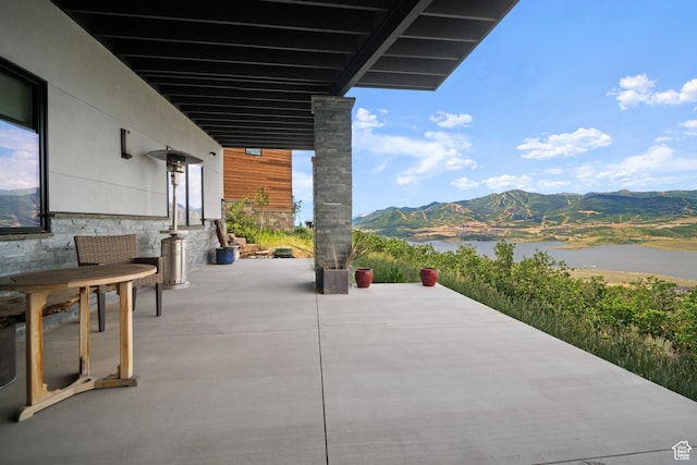 11515 N White Tail Ct, Hideout, UT 84036 - view of patio / terrace with a mountain view