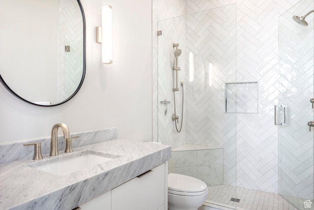 149 N Haystack Mountain Dr, Heber City, UT 84032 - full bath with toilet, vanity, and a stall shower