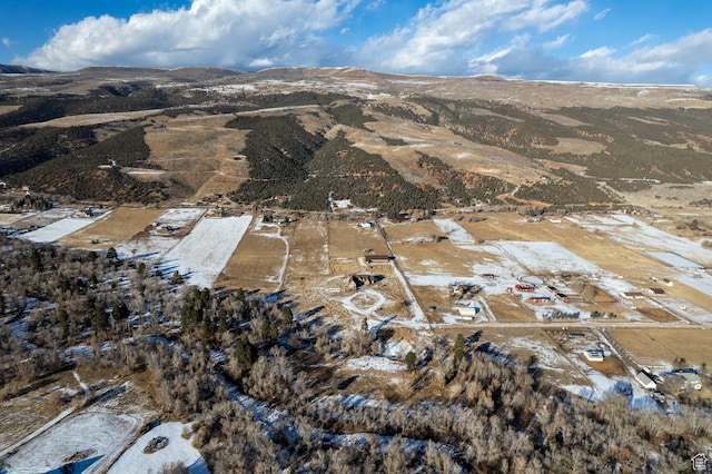 7748 W Mountain Dell Dr, Vernal, UT 84078 - bird's eye view with a mountain view