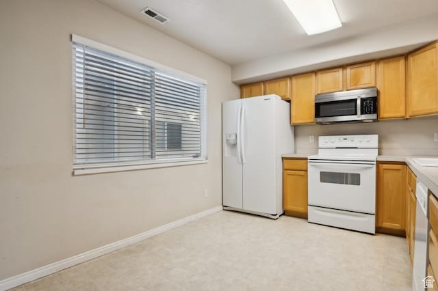kitchen with white appliances