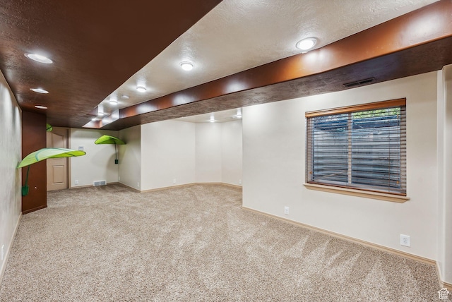 12159 S Swensen Cir, Riverton, UT 84096 - finished below grade area with carpet, baseboards, and recessed lighting