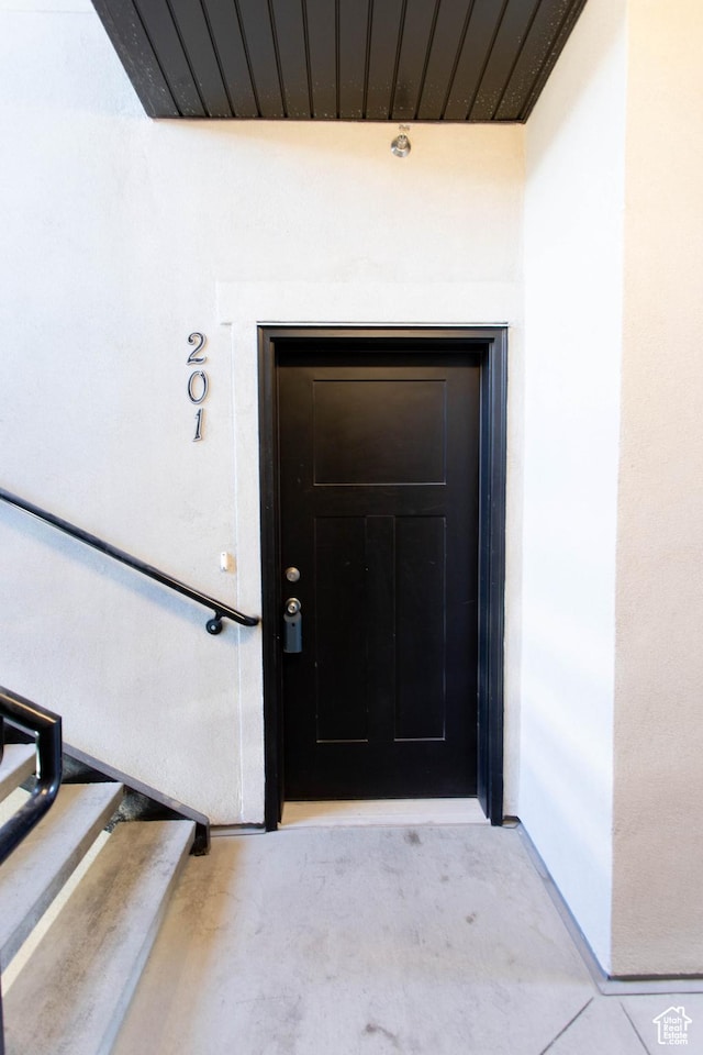 1454 N 3830 W Unit D201, Lehi, UT 84043 - doorway to property with stucco siding