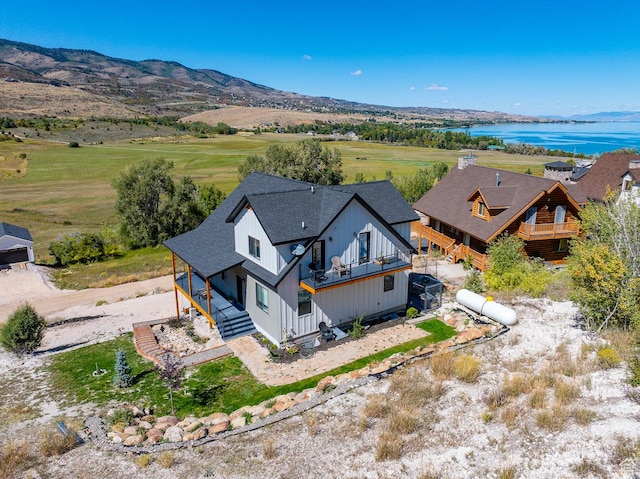 1610 N Mackinaw Way, Garden City, UT 84028 - birds eye view of property with a water view