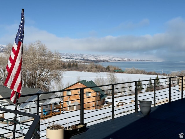 1610 N Mackinaw Way, Garden City, UT 84028 - exterior space with a balcony and a water view