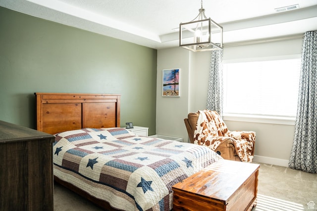 987 W 40 N, Spanish Fork, UT 84660 - carpeted bedroom with a notable chandelier