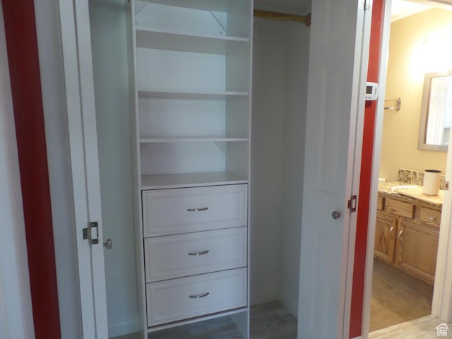 view of closet