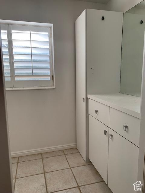 bathroom featuring tile patterned flooring