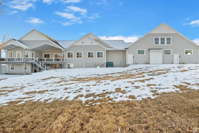 1595 E Duggan Dr, Eagle Mountain, UT 84005 - view of snow covered rear of property