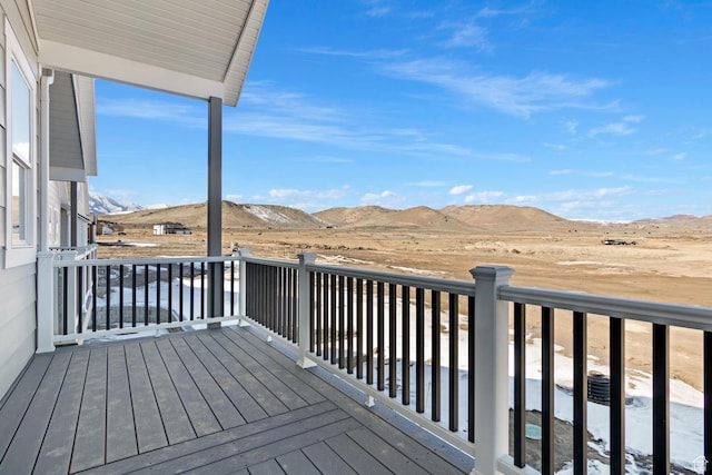 1595 E Duggan Dr, Eagle Mountain, UT 84005 - wooden deck with a mountain view