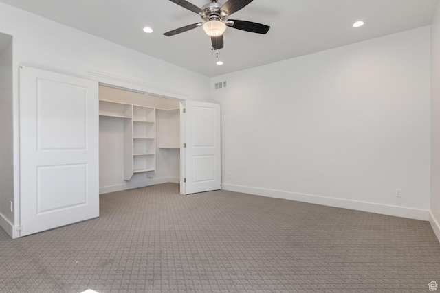 1595 E Duggan Dr, Eagle Mountain, UT 84005 - unfurnished bedroom featuring ceiling fan, a closet, and carpet