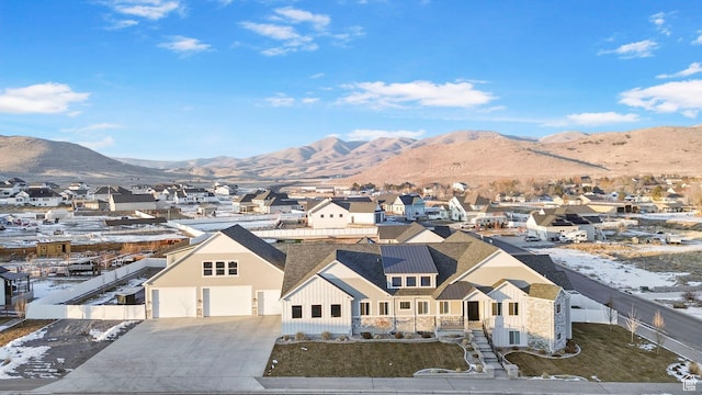 1595 E Duggan Dr, Eagle Mountain, UT 84005 - aerial view featuring a mountain view