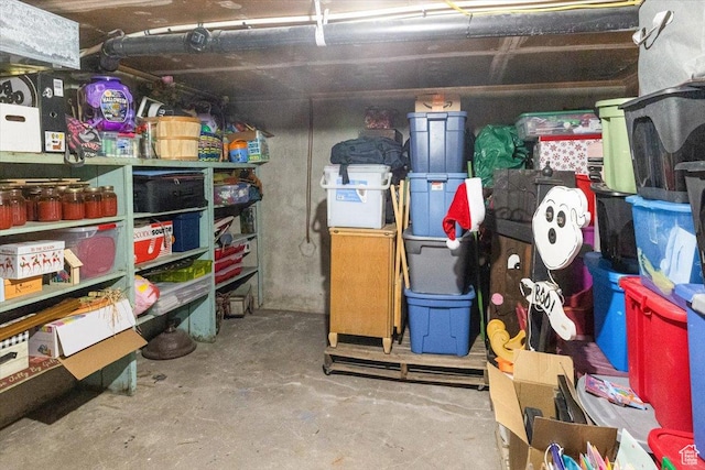 view of storage