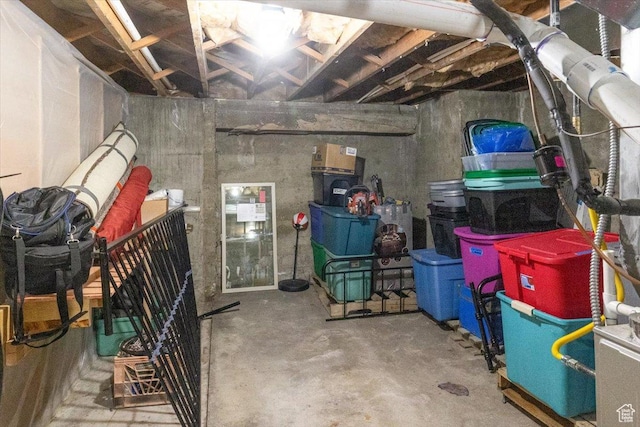 view of storage room