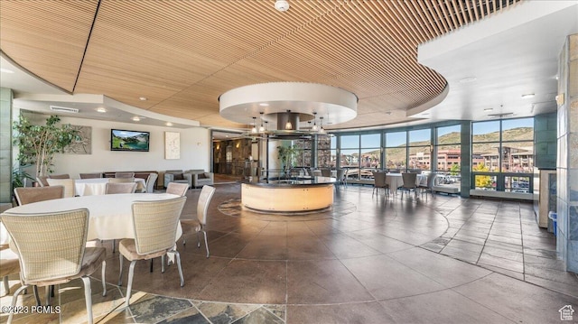 1476 Newpark Blvd Unit 210, Park City, UT 84098 - dining space featuring floor to ceiling windows
