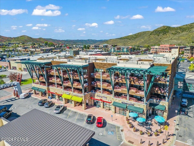 1456 Newpark Blvd Unit 215, Park City, UT 84098 - drone / aerial view featuring a mountain view