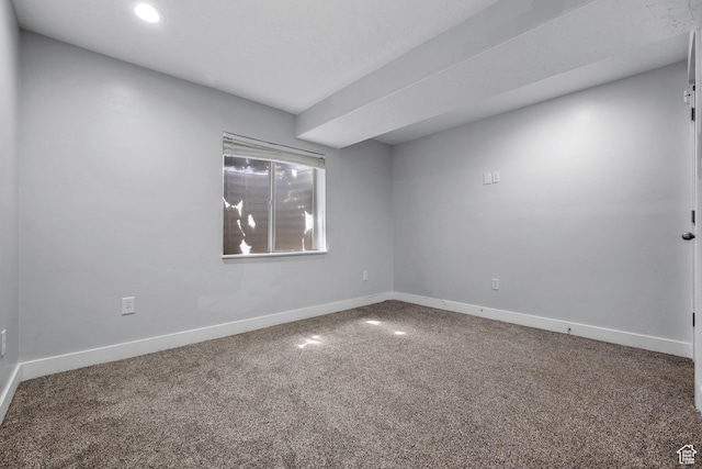 3731 N Tumwater Dr W, Eagle Mountain, UT 84005 - unfurnished room featuring carpet, baseboards, and recessed lighting