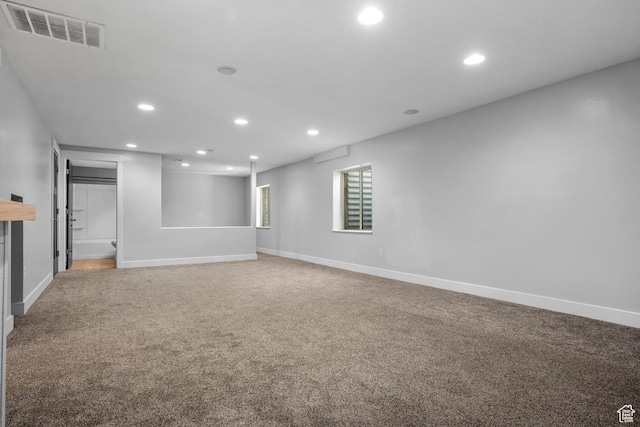 3731 N Tumwater Dr W, Eagle Mountain, UT 84005 - unfurnished room with recessed lighting, light carpet, and baseboards