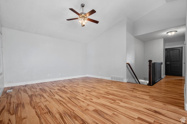 3731 N Tumwater Dr W, Eagle Mountain, UT 84005 - additional living space featuring wood finished floors, ceiling fan, baseboards, and high vaulted ceiling