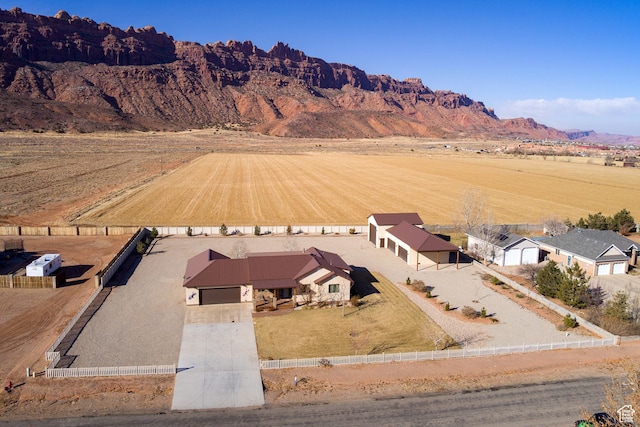 4230 S Beeman Rd, Moab, UT 84532 - drone / aerial view with a rural view and a mountain view