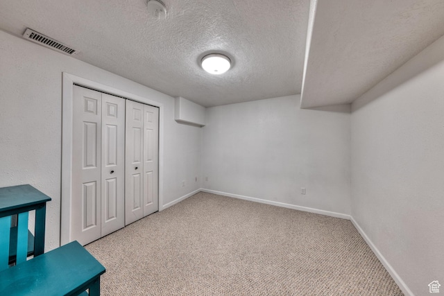 4230 S Beeman Rd, Moab, UT 84532 - interior space featuring carpet floors and a textured ceiling
