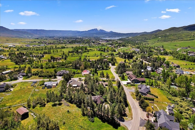 3388 N Eden Hills Dr, Eden, UT 84310 - bird's eye view featuring a mountain view
