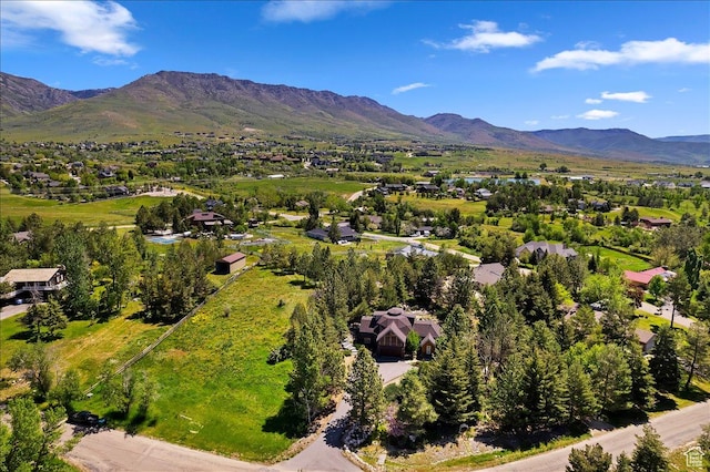 3388 N Eden Hills Dr, Eden, UT 84310 - drone / aerial view featuring a mountain view