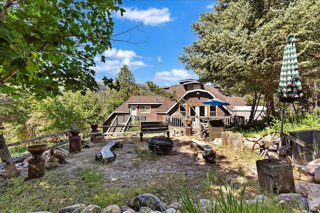 3388 N Eden Hills Dr, Eden, UT 84310 - back of house featuring a deck