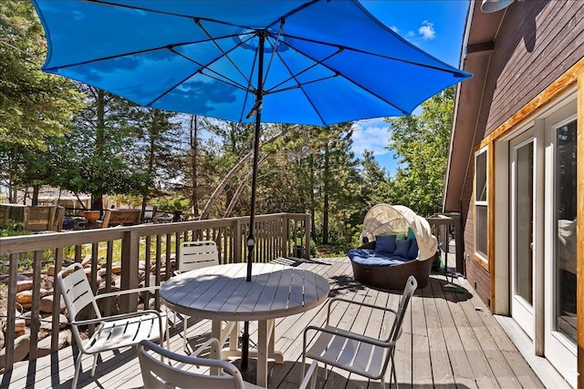 3388 N Eden Hills Dr, Eden, UT 84310 - view of wooden deck