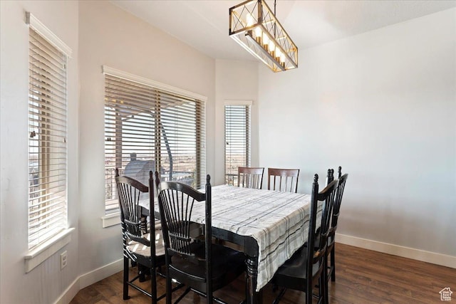 1321 Highland Blvd N, Brigham City, UT 84302 - dining space with baseboards and dark wood-style flooring