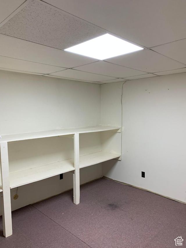 685 W 2550 S, Price, UT 84501 - basement featuring carpet flooring and a drop ceiling