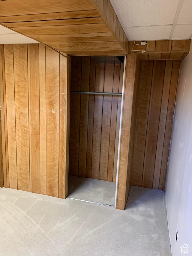 685 W 2550 S, Price, UT 84501 - interior space with carpet floors and wood walls