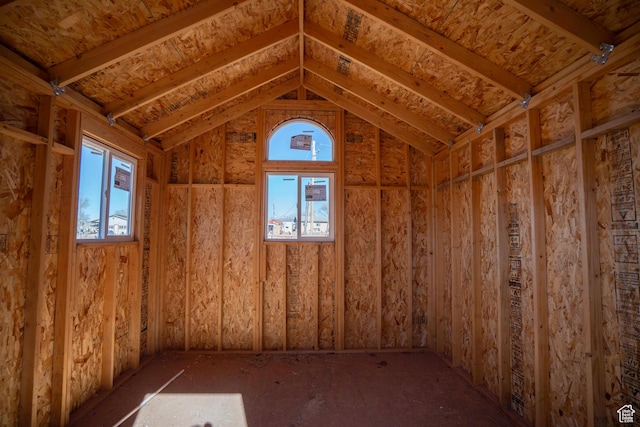 view of storage area