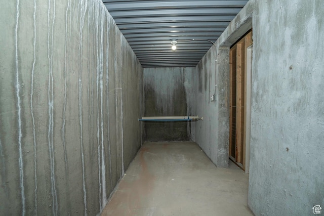 view of basement