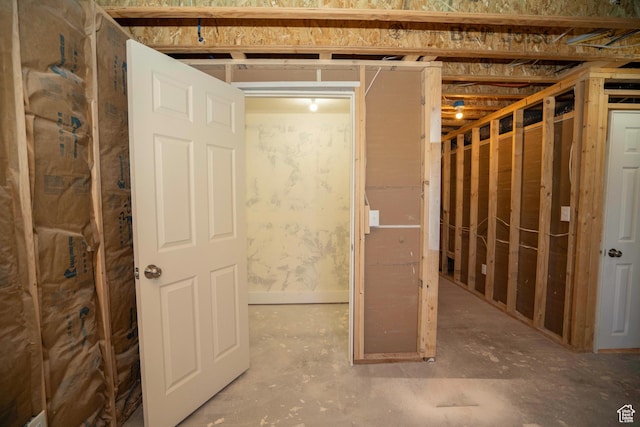 view of basement