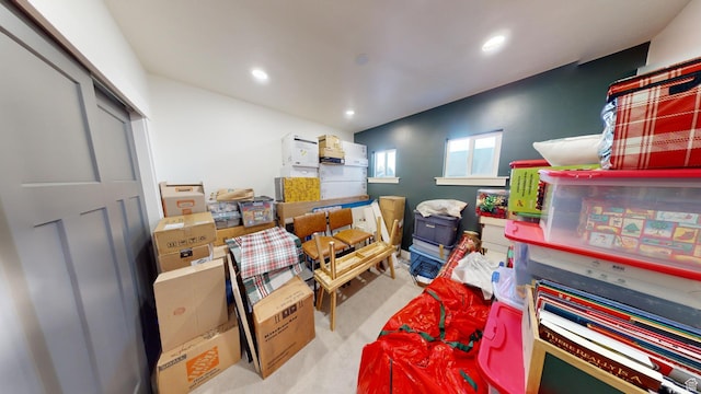 view of storage room