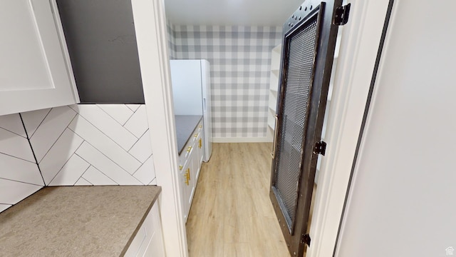 bathroom featuring hardwood / wood-style flooring