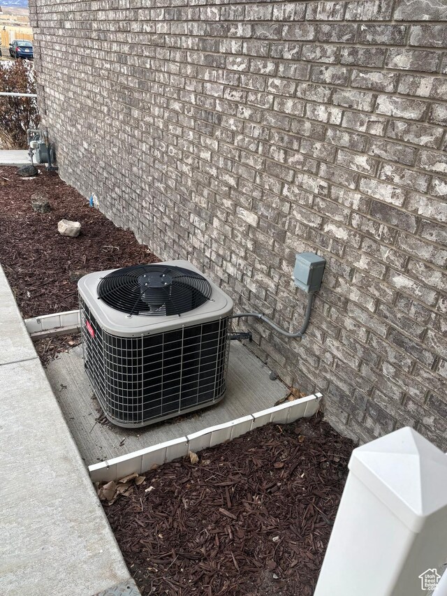 exterior details with central air condition unit