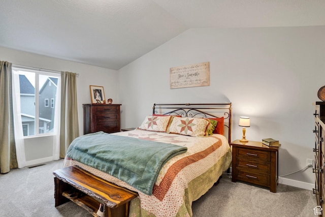 3529 W 4150 S, West Haven, UT 84401 - bedroom with lofted ceiling and light colored carpet