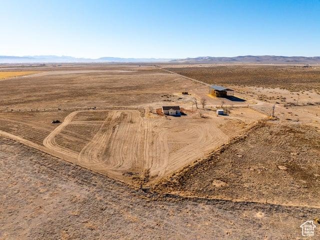 1980 W 3600 N, Beryl, UT 84714 - aerial overview of property's location with rural landscape, a desert landscape, and a mountainous background