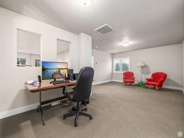 2654 E Water Wheel Ct, Heber City, UT 84032 - office space with carpet floors and a textured ceiling