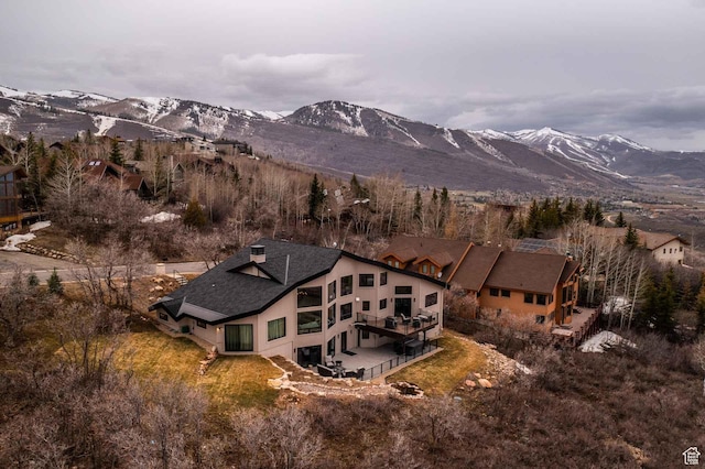 1555 Aerie Cir, Park City, UT 84060 - aerial view featuring a mountain view