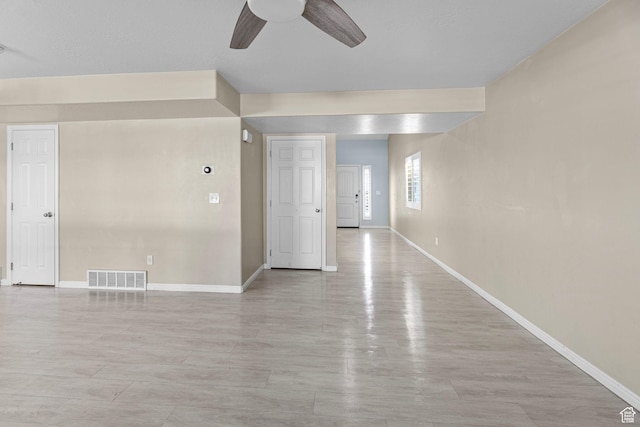 626 S 2310 W, Pleasant Grove, UT 84062 - spare room featuring light hardwood / wood-style flooring and ceiling fan