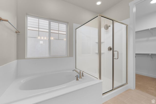 11878 S Golden Pine Ln, Riverton, UT 84065 - bathroom with separate shower and tub