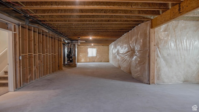 877 W Sika Cir S Unit 203, Saratoga Springs, UT 84045 - below grade area featuring heating unit and stairs