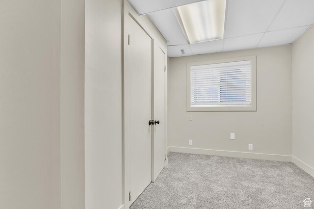 1838 W 13070 S, Riverton, UT 84065 - carpeted empty room with a drop ceiling and baseboards