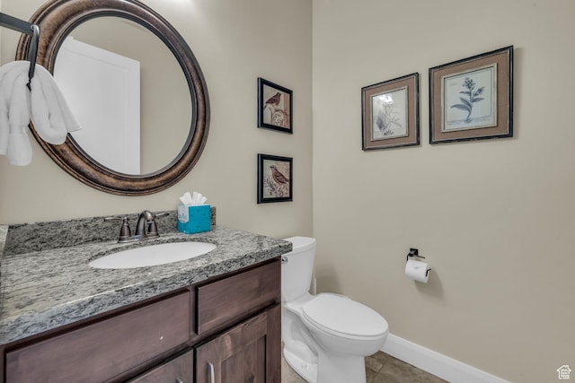 4163 Fairway Ln Unit B-4, Park City, UT 84098 - bathroom with vanity, tile patterned flooring, and toilet